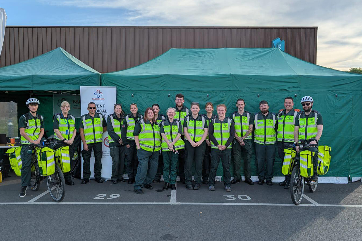 marches ambulance team Marches Ambulance paramedics and event first aid team